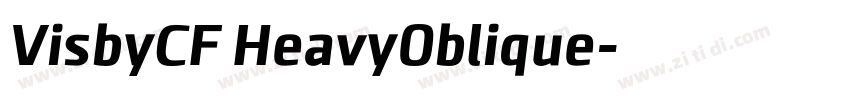 VisbyCF HeavyOblique字体转换